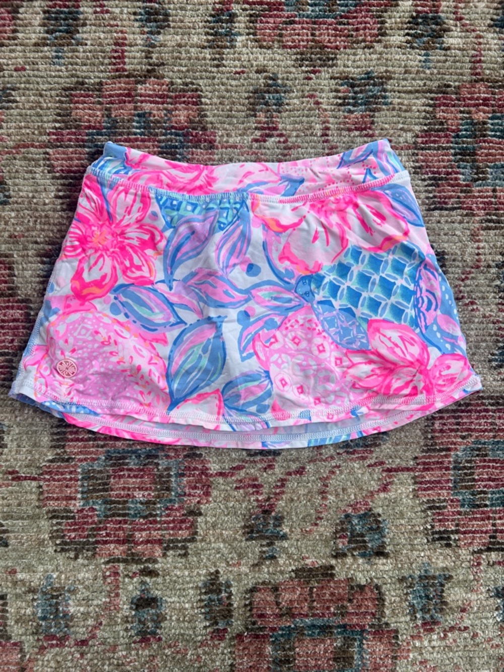 Lilly Pulitzer Floral Pink & Blue skort